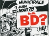 Affiche pour une exposition BD à Saint Brieuc (22) 1979