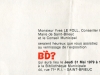 Verso Invitation pour une exposition BD à Saint Brieuc (22) 1979