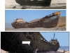 Le même bateau en 1962, 2009 et dans l'album en 2013