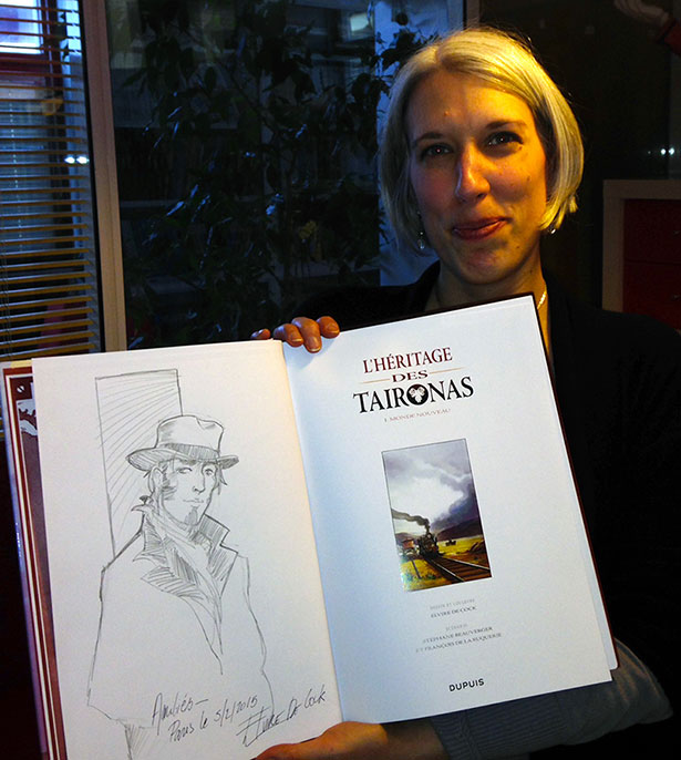 Elvire de Cock, dessinatrice et Coloriste de L'héritage des Taïronas Elvire de Cock, dessinatrice et Coloriste de L'héritage des Taïronas