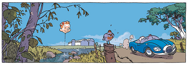 Extrait de ''La Grosse Tête'', Le Spirou de Tehem, Makyo et Toldac Extrait de ''La Grosse Tête'', Le Spirou de Tehem, Makyo et Toldac
